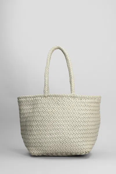 Dragon Diffusion Grace Basket Small Tote In Beige Leather