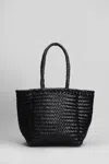Dragon Diffusion Grace Basket Small Tote In Black Leather In Black