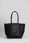 Dragon Diffusion Grace Basket Small Tote In Black Leather In Black
