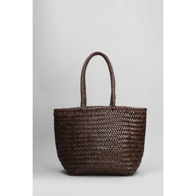Dragon Diffusion Grace Basket Small Tote In Brown Leather