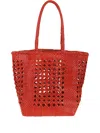 Dragon Diffusion Open Cannage Weave Basket 20x27x17 Cm In Rot
