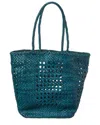 Dragon Diffusion Grace Cannage Woven Leather Tote