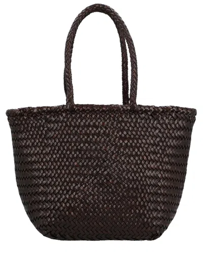 Dragon Diffusion Grace Leather Tote Bag In Brown