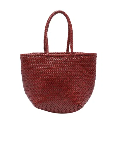 Dragon Diffusion Grace Small Basket Bag In Red