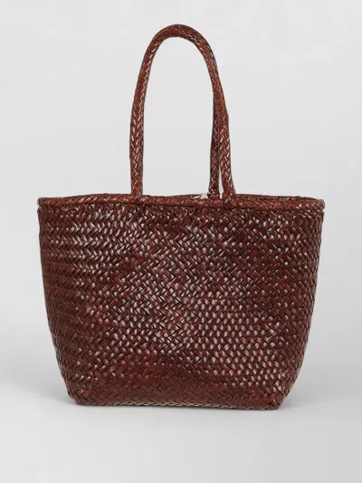 Dragon Diffusion Grace Small Diagonal Basket Beach Bag In Black