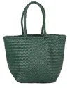 Dragon Diffusion Grace Small Leather Shoulder Bag In Green