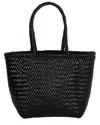 Dragon Diffusion B Weave Small Leather Shoulder Bag In Black