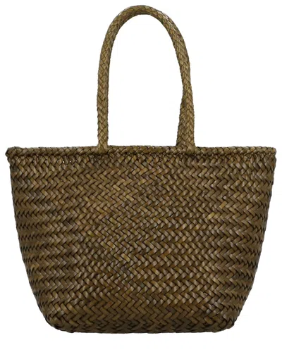 Dragon Diffusion Grace Small Leather Shoulder Bag In Green