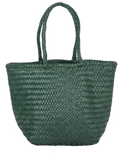 Dragon Diffusion Grace Small Leather Shoulder Bag In Green