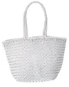 Dragon Diffusion Grace Small Leather Shoulder Bag In White