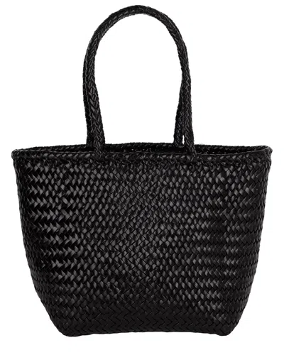 Dragon Diffusion Grace Small Leather Tote In Black