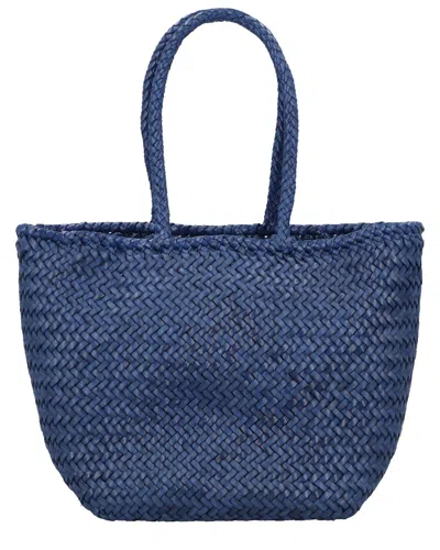 Dragon Diffusion Grace Small Leather Tote In Blue