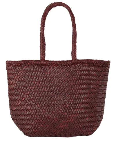 Dragon Diffusion Grace Small Leather Tote In Bordo