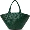 Dragon Diffusion Green Egola Tote In Forest