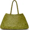 Dragon Diffusion Green Santa Croce Big Tote In Bamboo Green
