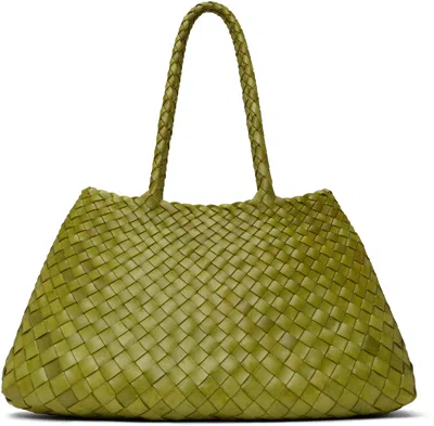 Dragon Diffusion Green Santa Croce Big Tote In Bamboo Green
