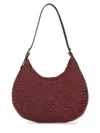 Dragon Diffusion "half Moon" Shoulder Bag In Bordeaux