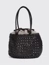 Dragon Diffusion Juventus Woven Crossbody Bag Dual Handles In Black