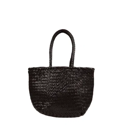 Dragon Diffusion Handheld Tote Bag With Structured Design In Black