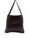 Dragon Diffusion Handwoven Rectangular Shoulder Tote Bag In Brown