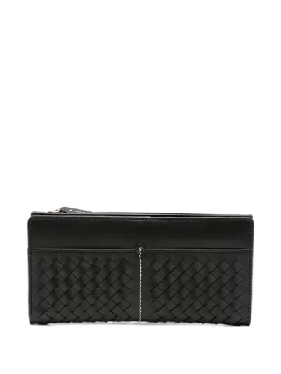 Dragon Diffusion Interlaced-design Wallet In Black