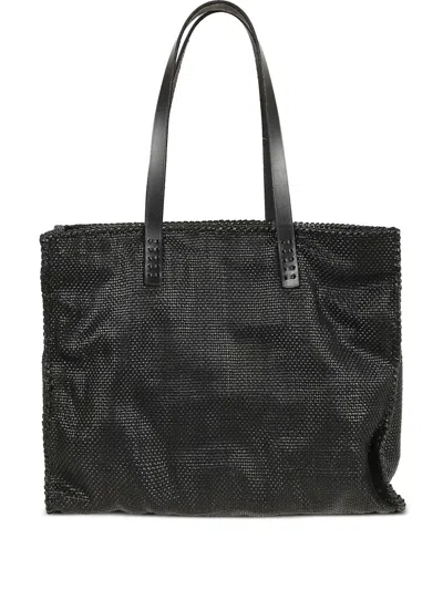 Dragon Diffusion Interwoven Tote Bag In Black