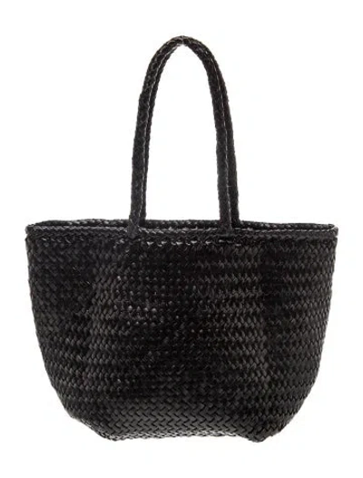 Pre-owned Dragon Diffusion Intrecciato Shoulder Bag In Black