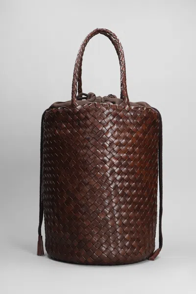 Dragon Diffusion Jacky Bucket Hand Bag In Brown Leather