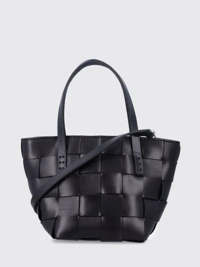 Dragon Diffusion Japan Hand-woven Calf Leather Tote Bag With Double Handle In Black