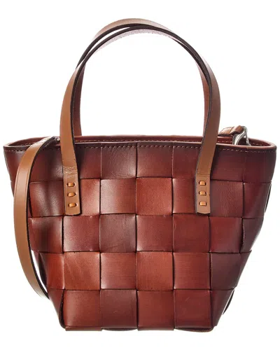 Dragon Diffusion Japan Mini Leather Tote In Brown