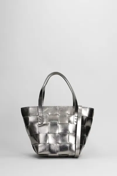 Dragon Diffusion Japan Mini Shoulder Bag In Gunmetal Leather In Gray
