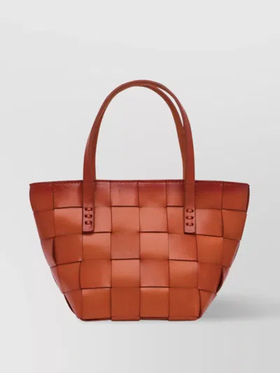 Dragon Diffusion "japan Mini" Woven Handbag With Detachable Strap