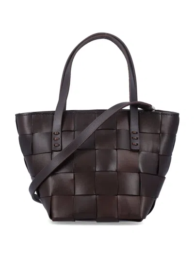 Dragon Diffusion Japan Mini Woven Tote Bag In Brown