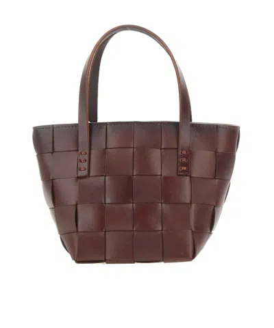 Dragon Diffusion Japan Small Woven Tote Bag In Red