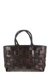 Dragon Diffusion Japan Tote - Woven Leather Bag In Brown