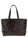 Dragon Diffusion Triple Jump Woven Leather Tote Bag In Brown