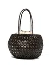 Dragon Diffusion Juventus Woven Crossbody Bag Dual Handles In Brown