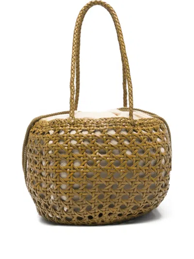 Dragon Diffusion Joventus Woven Bucket Bag In Red