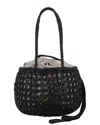 Dragon Diffusion Juventus Woven Crossbody Bag Dual Handles In Black