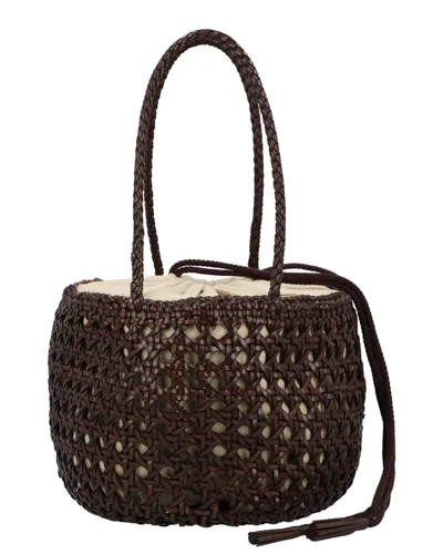 Dragon Diffusion Juventus Leather Shoulder Bag In Brown