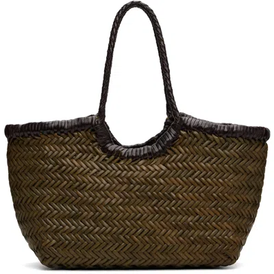 Dragon Diffusion Khaki & Brown Nantucket Small Bag In Khaki/dark Brown