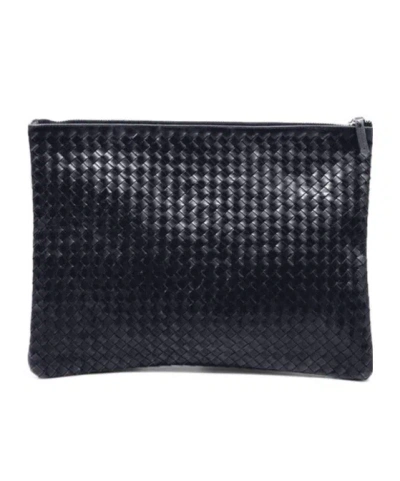 Dragon Diffusion Knitted Clutch In Black