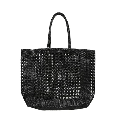 Dragon Diffusion Knitted Handbag In Black