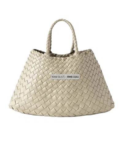 Dragon Diffusion Intrecciato Shoulder Bag In Nude
