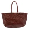 Dragon Diffusion Women Big Bamboo Triple Jump Basket Bag In Brown