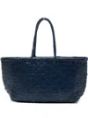 Dragon Diffusion Bamboo Triple Jump Design Basket Bag In Blue