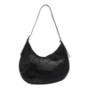 Dragon Diffusion Leather Slouchy Shoulder Bag With Woven Texture