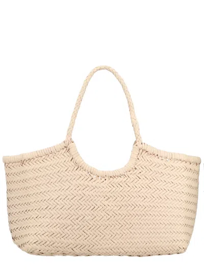 Dragon Diffusion Large Nantucket Leather Shoulder Bag In Neutral