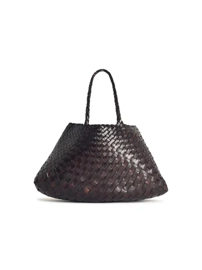 Dragon Diffusion Large 'santa Croce' Dark Brown Leather Bag