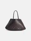 Dragon Diffusion Large 'santa Croce' Dark Brown Leather Bag In Brown